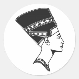 Nefertiti Egyptian Queen Egypt History Classic Round Sticker