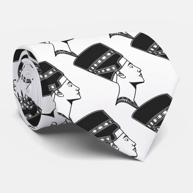 Nefertiti Egyptian Queen Egypt History Neck Tie (Rolled)