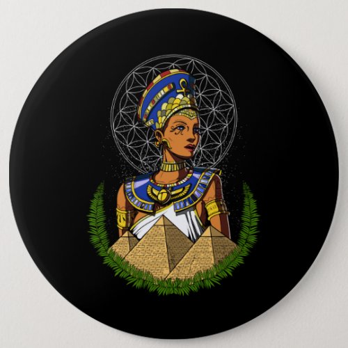 Nefertiti Egyptian Queen Goddess Mythology Button