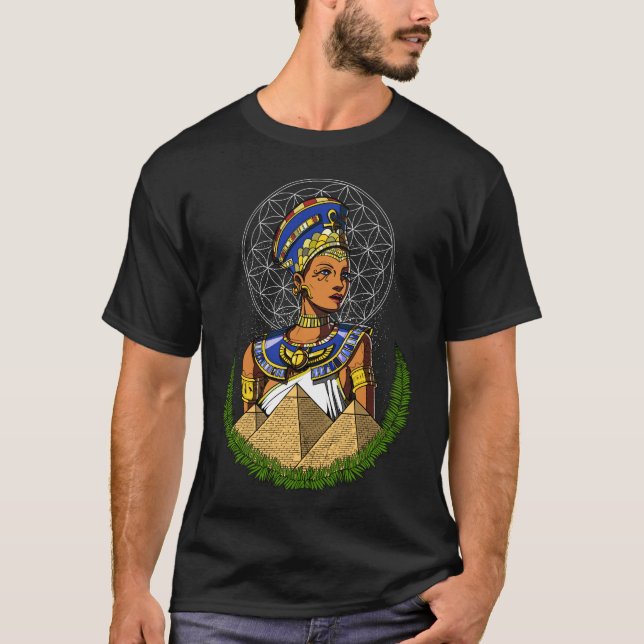 Nefertiti Egyptian Queen Goddess Mythology T-Shirt (Front)