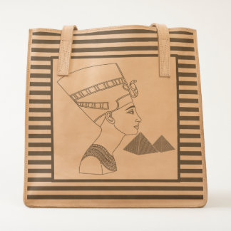 Nefertiti & Horizontal Lines Tote