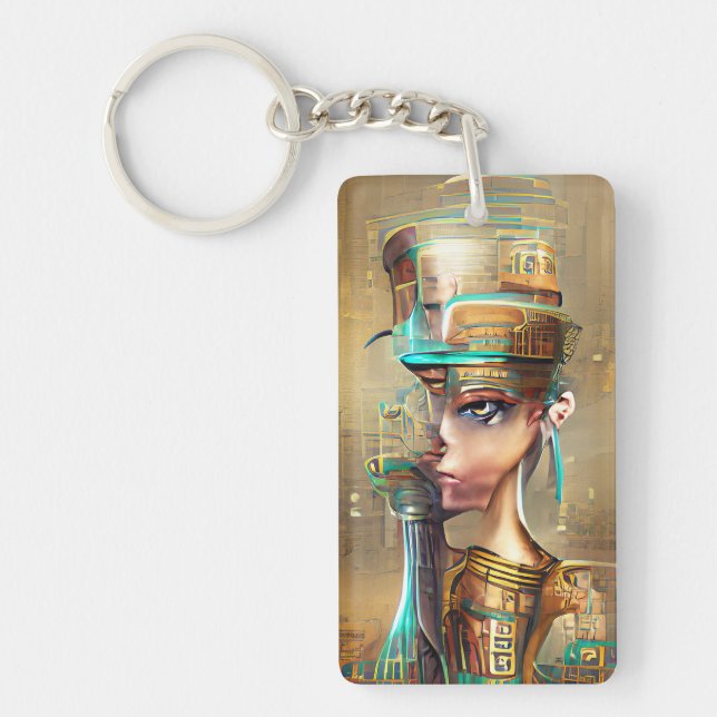 Nefertiti Keychain (Front)