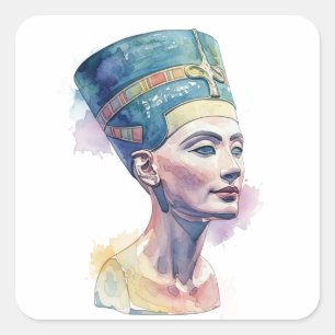 Nefertiti Majestic Premium Sticker Watercolor