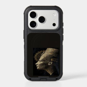 Nefertiti Modern Silhouette Line Art iPhone 17 Pro Case