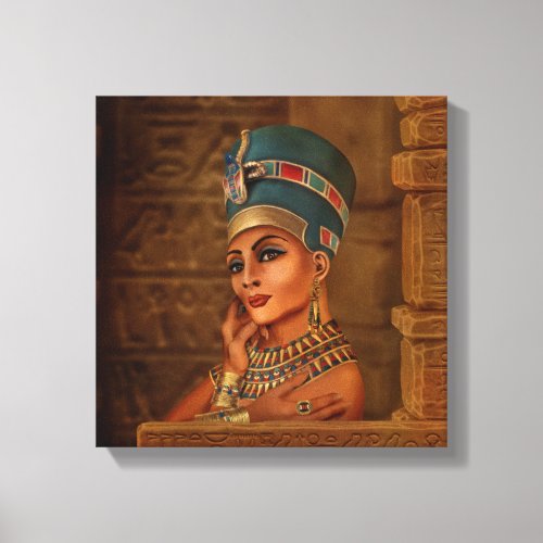 Nefertiti _ Neferneferuaten the Egyptian Queen Canvas Print