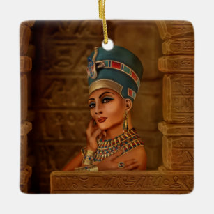 Nefertiti - Neferneferuaten the Egyptian Queen Ceramic Ornament