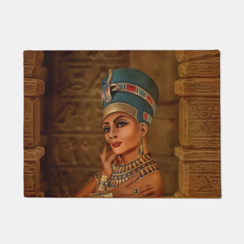 Nefertiti _ Neferneferuaten the Egyptian Queen Doormat