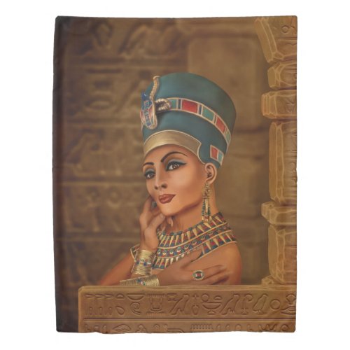 Nefertiti _ Neferneferuaten the Egyptian Queen Duvet Cover