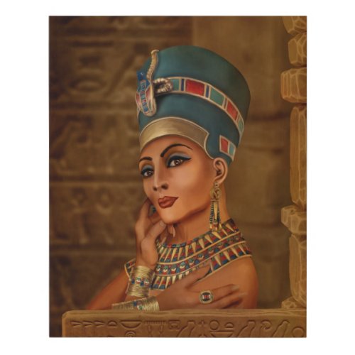 Nefertiti _ Neferneferuaten the Egyptian Queen Faux Canvas Print