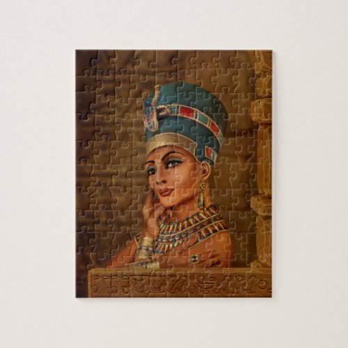 Nefertiti _ Neferneferuaten the Egyptian Queen Jigsaw Puzzle