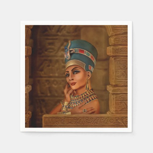 Nefertiti _ Neferneferuaten the Egyptian Queen Napkins