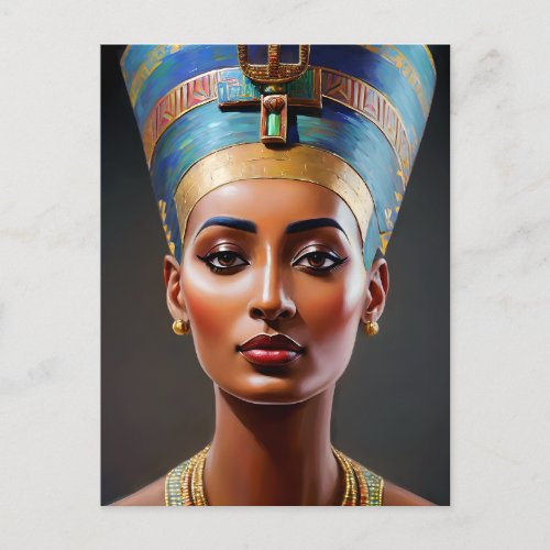 Nefertiti Portrait Original Art Postcard