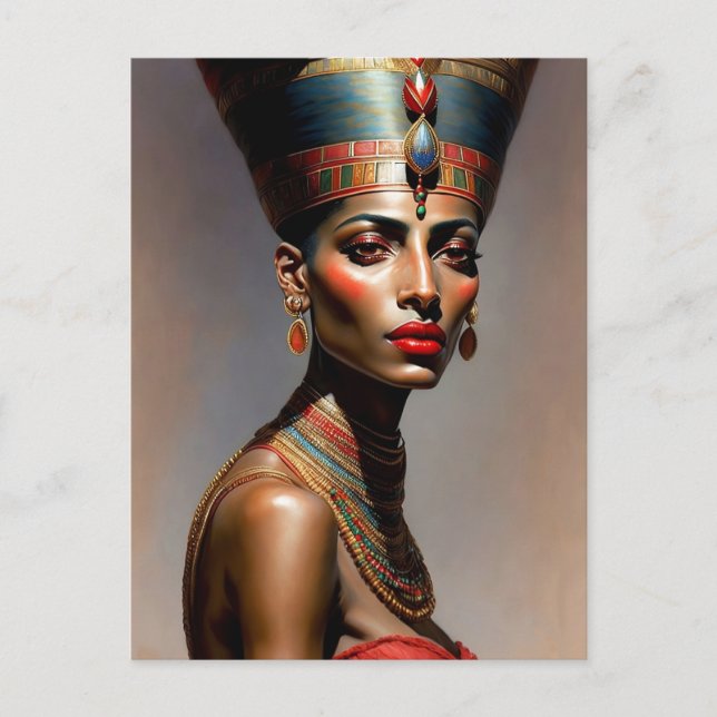 Nefertiti portrait postcard (Front)