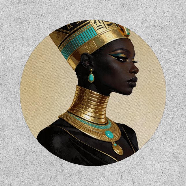 Nefertiti Returns — Ancient Egyptian African Queen Patch (Front)