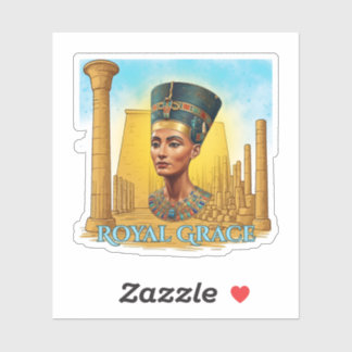 Nefertiti Royal Grace Egyptian Queen Sticker