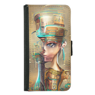 Nefertiti Samsung Galaxy S5 Wallet Case