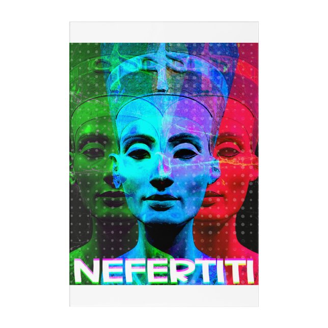 Nefertiti Wall Art Décor Acrylic Art (Front)