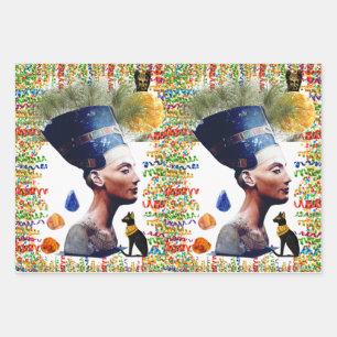 Nefertiti Wrapping Paper Sheets