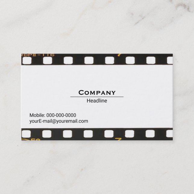 Negative Business Card (Front)