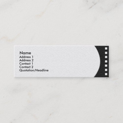 Negative Film Strip Profile Card Business Card