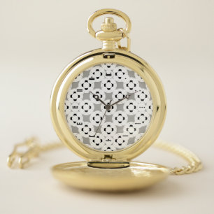 Negative Gamepad (Mayan Face) by Kenneth Yoncich Pocket Watch