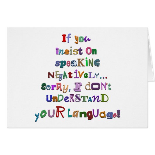 Negative Language Cards (Front Horizontal)