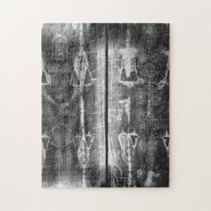 Negative Photo Shroud of Turin Crucifixion Jigsaw Puzzle