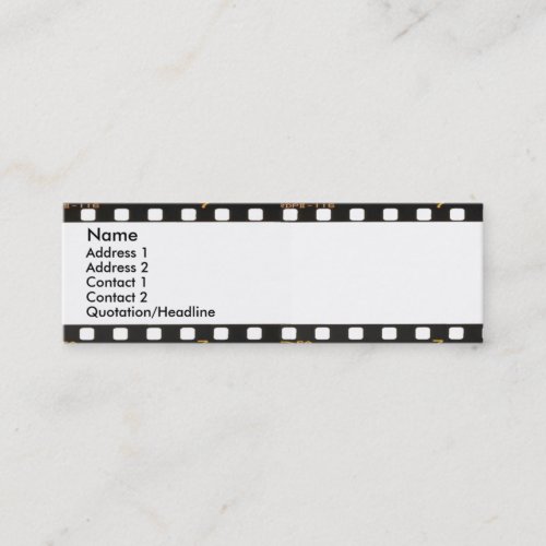 Negative Profile Card Business Cards