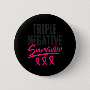 Negative Survivor Tnbc Breast Cancer Awareness Button