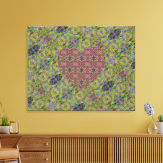 Negba Rose Heart Encore Canvas Print