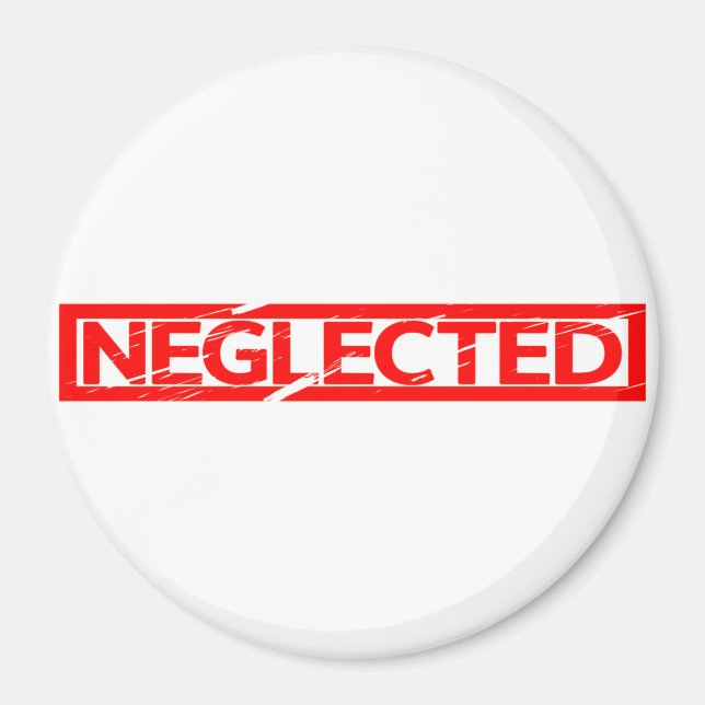 Neglected Stamp Magnet (Front)
