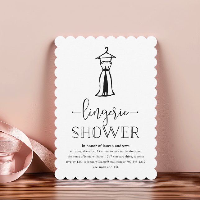 Negligée | Lingerie Shower Invitation (Creator Uploaded)