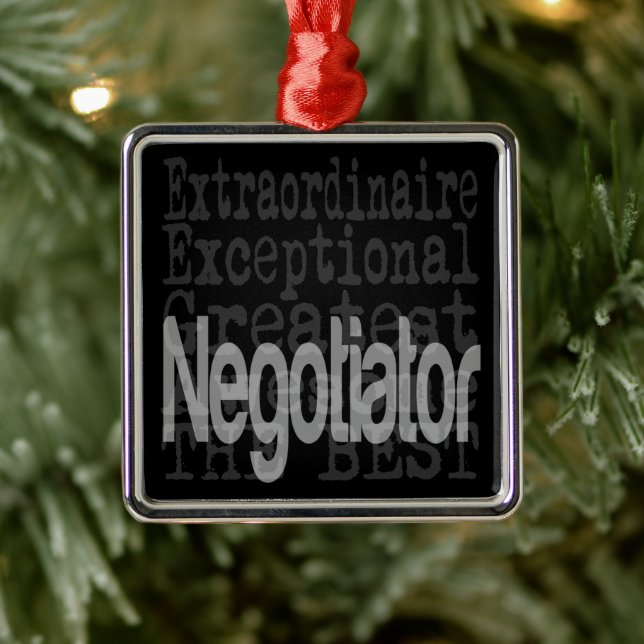 Negotiator Extraordinaire Metal Ornament (Tree)