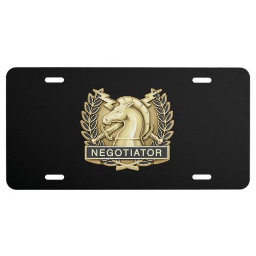 Negotiator License Plate