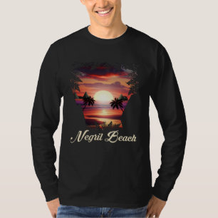 Negril Beach Vibrant Sunset  Negril Jamaica T-Shirt