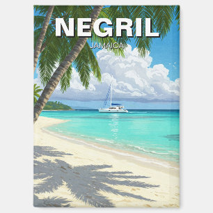 Negril Jamaica Beach Travel Magnet