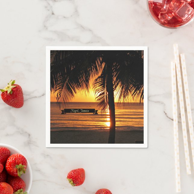 Negril, Jamaica sunset Napkins (Insitu)