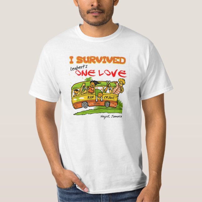 Negril One Love Bar Crawl Tee (Front)