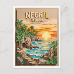Negril West End Jamaica Postcard