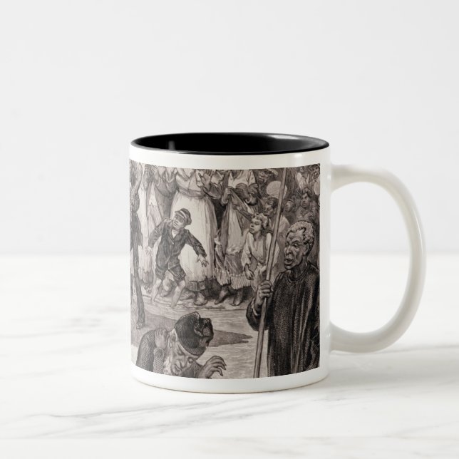 Negro Baptism in the United States Two-Tone Coffee Mug (Right)