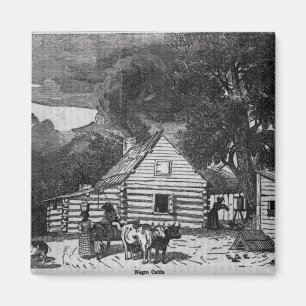 Negro Cabin Magnet