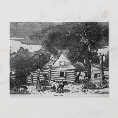 Negro Cabin Postcard