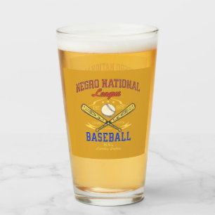 Negro National League Baseball History Glass