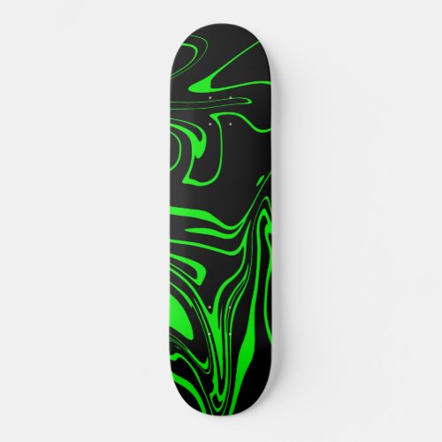 negro y verde  skateboard