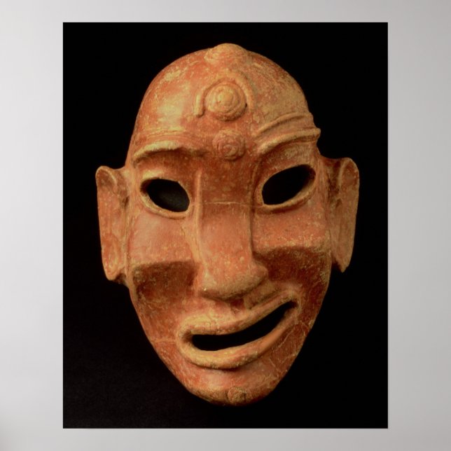 Negroid mask from Carthage, 7th-6th century BC (te Poster (Front)