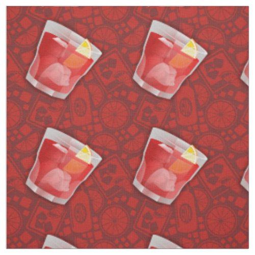 Negroni Cocktail Fabric