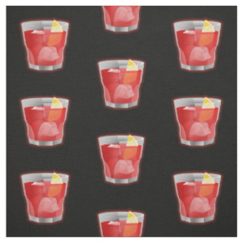 Negroni Cocktail Fabric