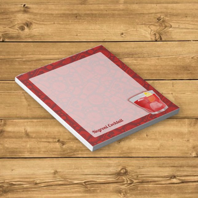 Negroni Cocktail Notepad (Creator Uploaded)