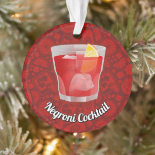 Negroni Cocktail Ornament