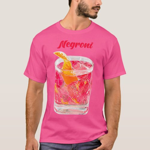 Negroni Cocktail T_Shirt